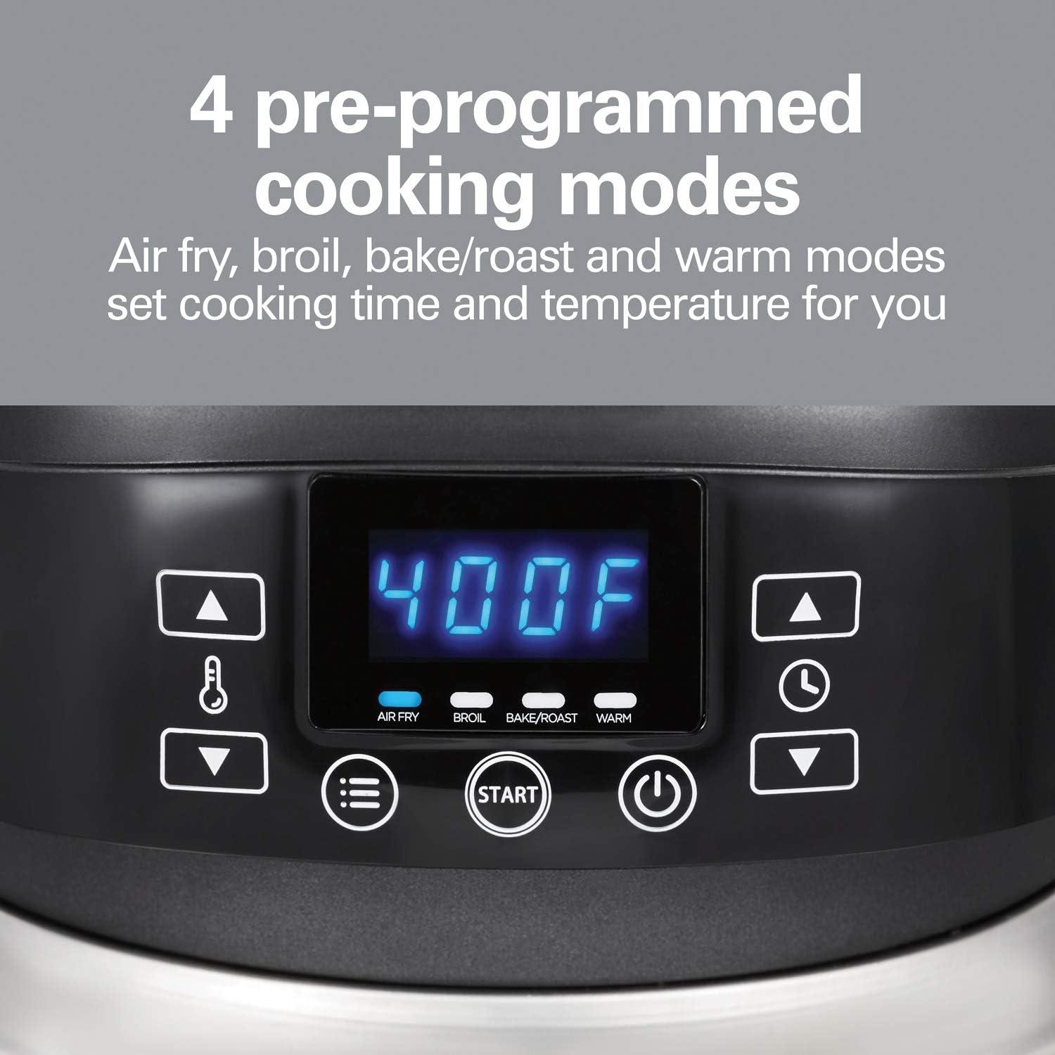 image:imageHamilton Beach Air Fryer Lid Fits 6 Quart Oval Slow Cooker Crock With Fry Basket and Tray Works with Multiple Brands 33602