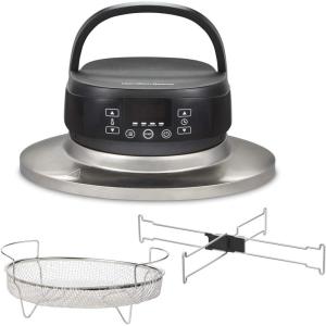 image:imageHamilton Beach Air Fryer Lid Fits 6 Quart Oval Slow Cooker Crock With Fry Basket and Tray Works with Multiple Brands 33602
