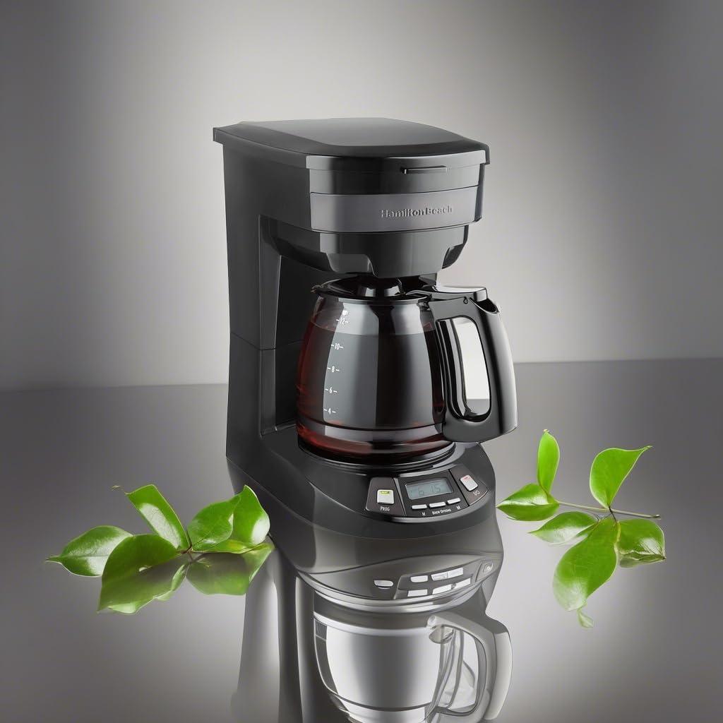 image:imageHamilton Beach 12 Cup Programmable Drip Coffee Maker Machine Regular amp Bold Brew Options Auto Pause and Pour Glass Carafe Black Stainless 46293JBlack Stainless