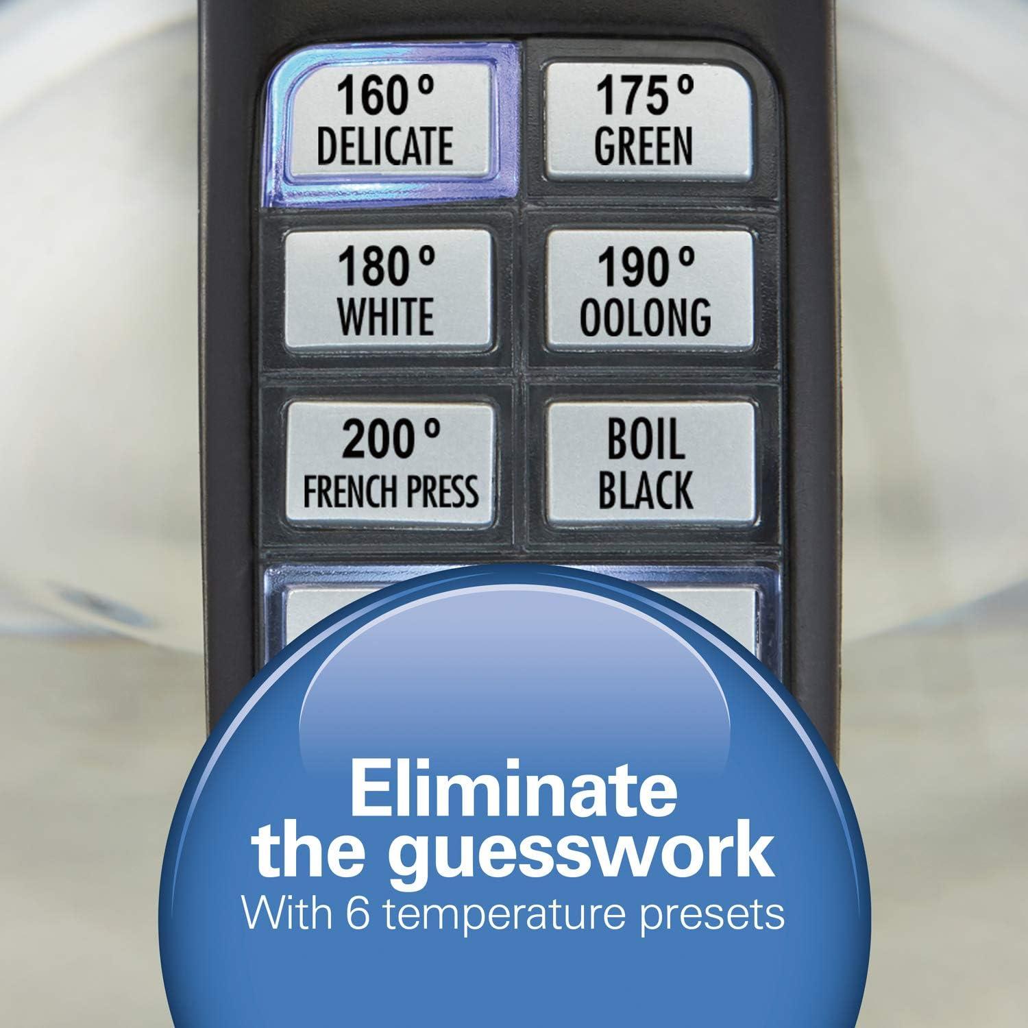 image:imageHamilton Beach 17L Electric Tea Kettle Water Boiler amp Heater LED Indicator BuiltIn Mesh Filter AutoShutoff amp BoilDry Protection Cordless Serving Variable Temp Clear Glass 40941RVariable Temp  Clear Glass