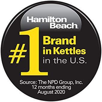 image:imageHamilton Beach 17L Electric Tea Kettle Water Boiler amp Heater LED Indicator BuiltIn Mesh Filter AutoShutoff amp BoilDry Protection Cordless Serving Variable Temp Clear Glass 40941RVariable Temp  Clear Glass