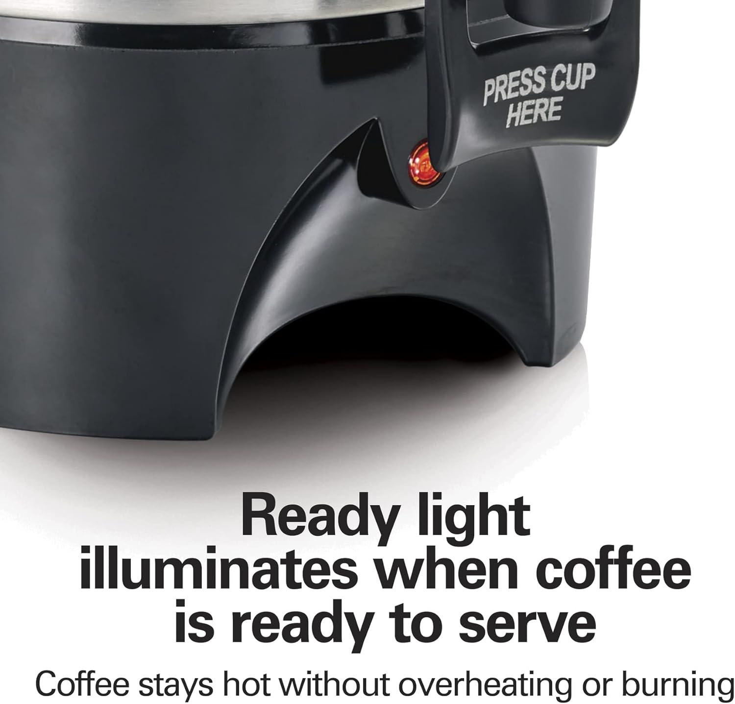 image:imageHamilton Beach 45 Cup Coffee Urn and Hot Beverage Dispenser Silver 40519