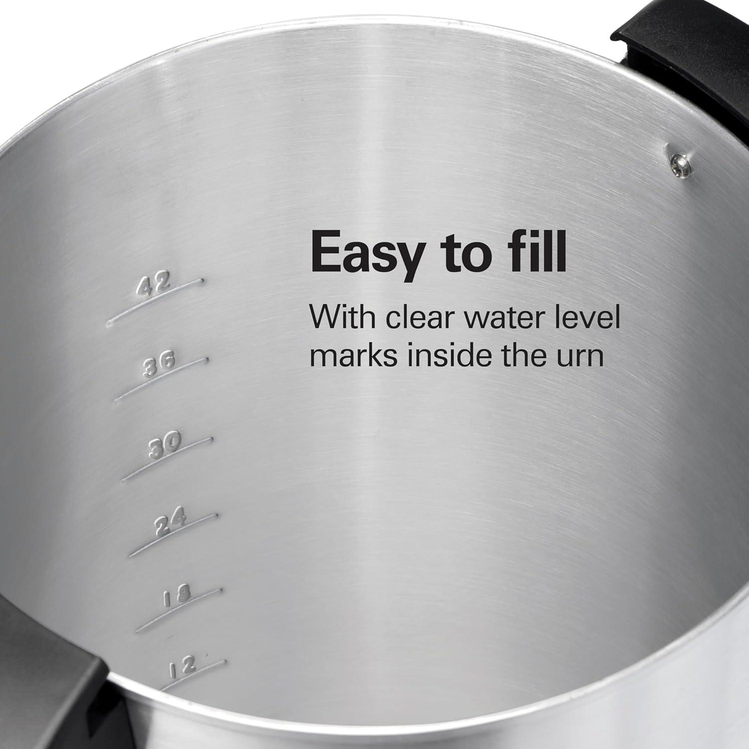 image:imageHamilton Beach 45 Cup Coffee Urn and Hot Beverage Dispenser SilverSingleSpout