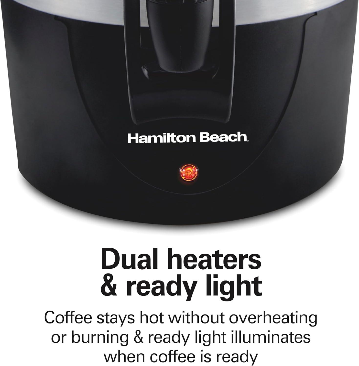 image:imageHamilton Beach 45 Cup Fast Brew Coffee Urn and Hot Beverage Dispenser 40521