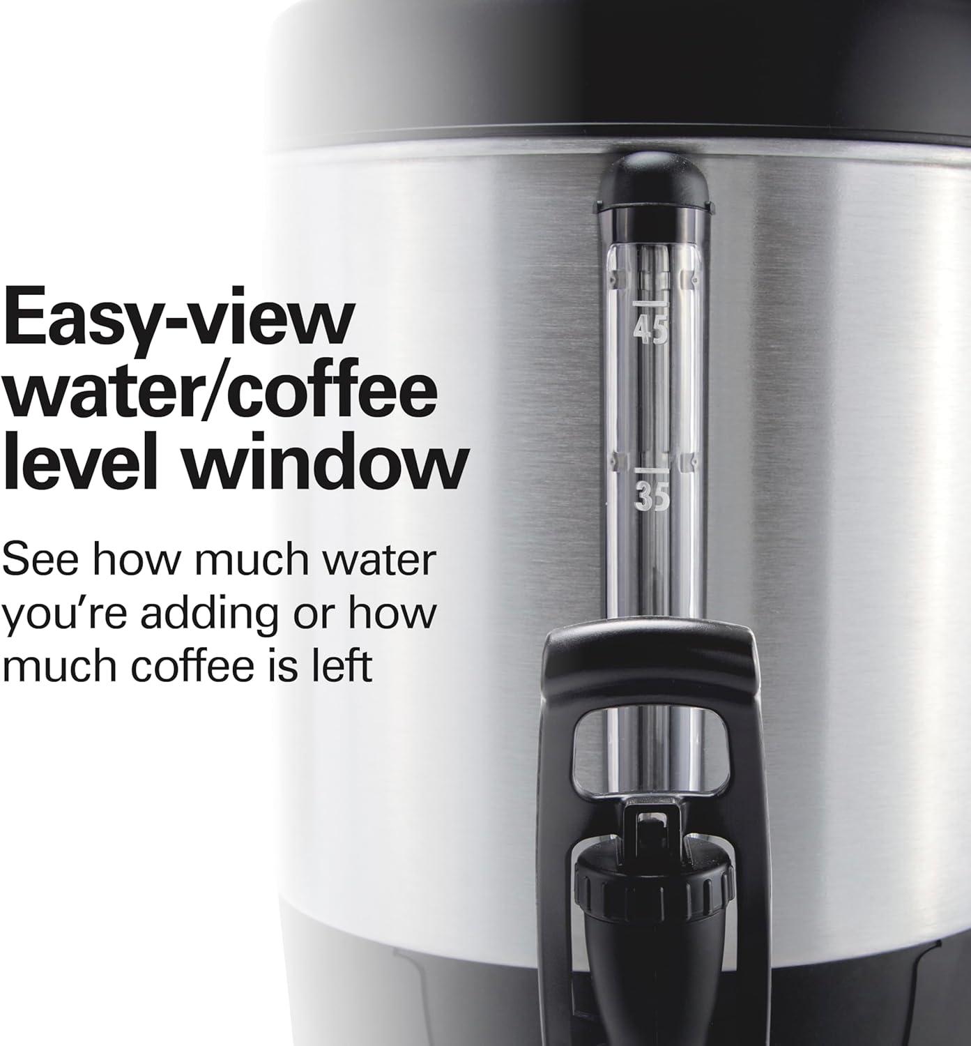 image:imageHamilton Beach 45 Cup Fast Brew Coffee Urn and Hot Beverage Dispenser 40521