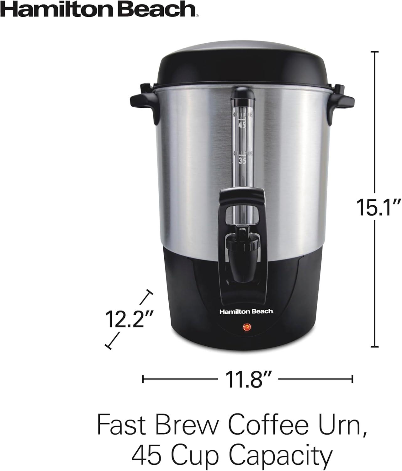 image:imageHamilton Beach 45 Cup Fast Brew Coffee Urn and Hot Beverage Dispenser 40521