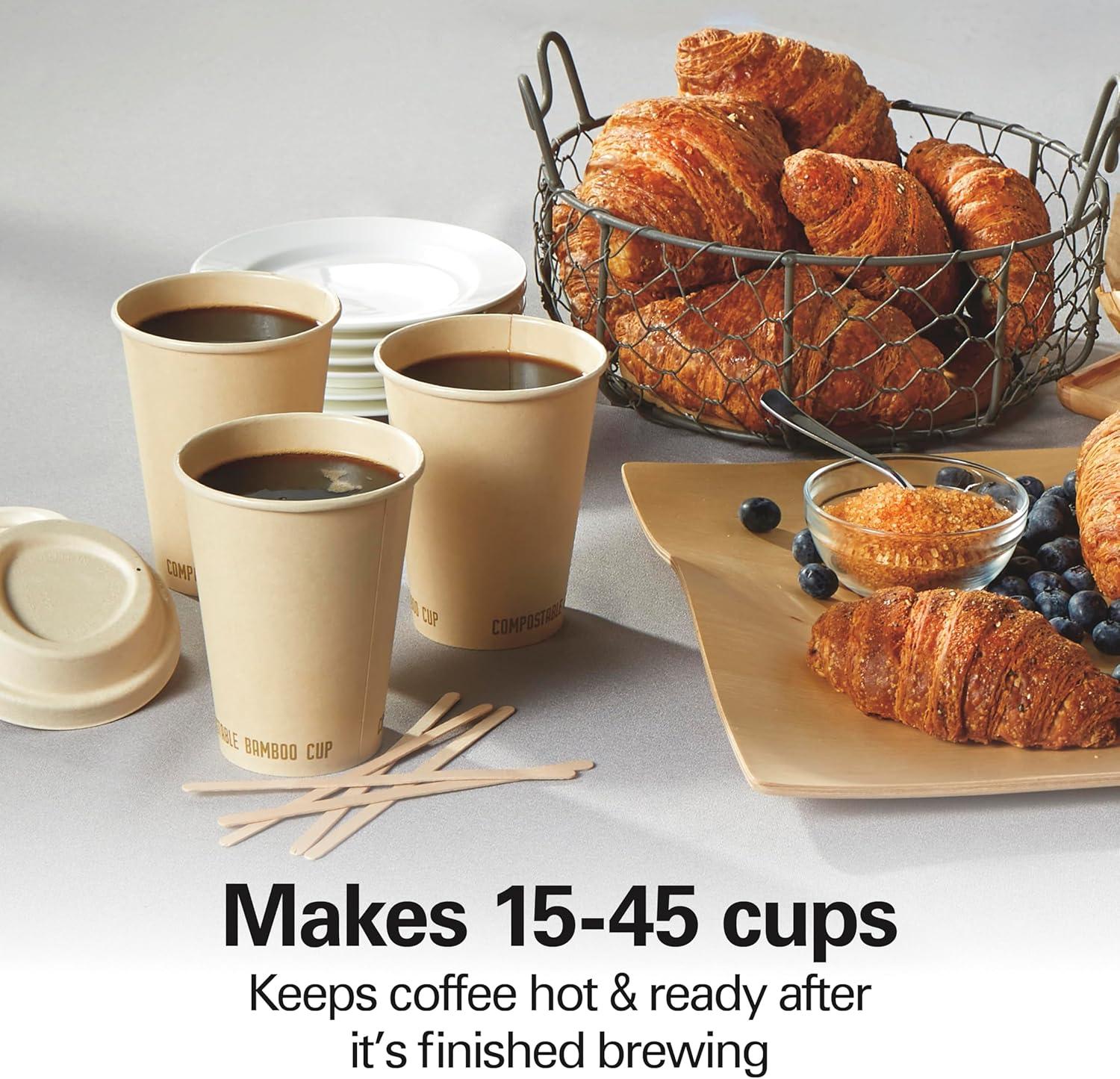 image:imageHamilton Beach 45 Cup Fast Brew Coffee Urn and Hot Beverage Dispenser 40521