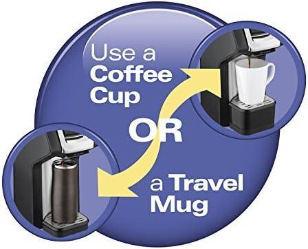 image:imageHamilton Beach 49945 FlexBrew SingleServe Coffee Maker Compatible with Pod Packs and Grounds 1 Cup RedBlack Silver