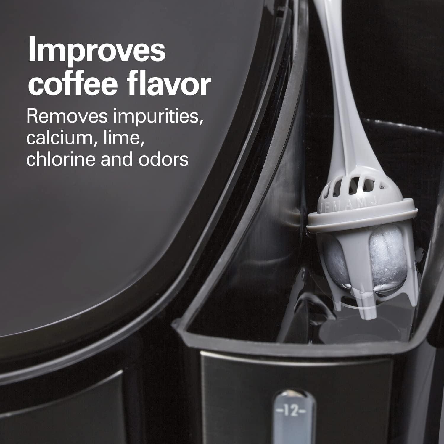 image:imageHamilton Beach Coffeemaker Water Filter Replacement Pods and Handle Charcoal 2Pack2 Count Pack of 1