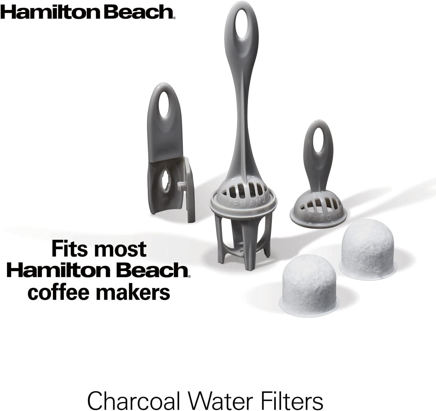 image:imageHamilton Beach Coffeemaker Water Filter Replacement Pods and Handle Charcoal 2Pack2 Count Pack of 1