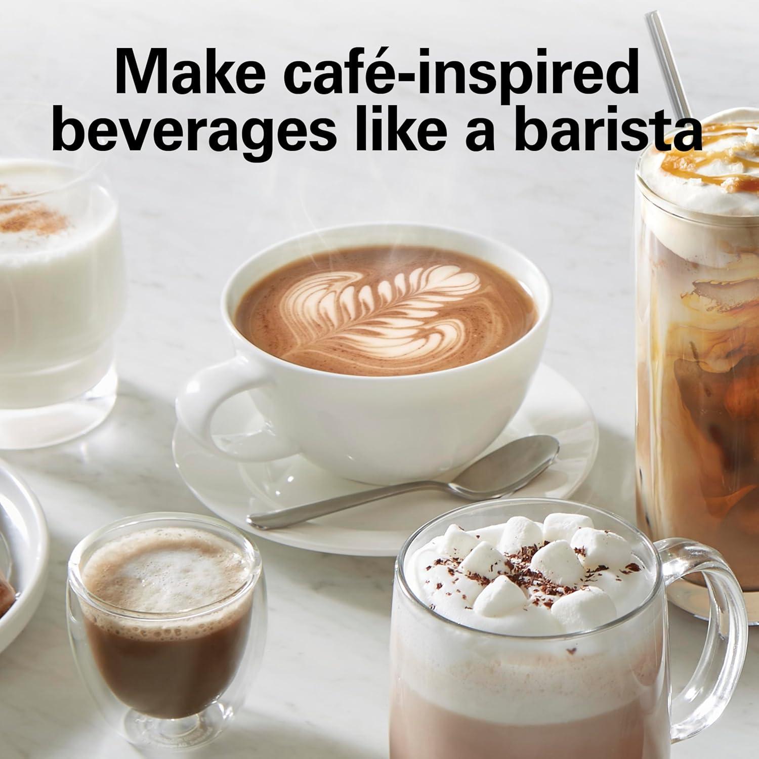 image:imageHamilton Beach Electric Milk Frother amp Warmer Automatic Warm or Cold Foam 510 oz Create CafQuality Coffee Latte Cappuccino Frappe Hot Chocolate 4 Settings Stainless Steel 43565C