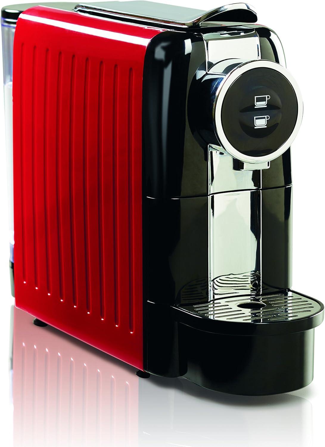 image:imageHamilton Beach Espresso Machine Compatible with Nespresso Pods Single Serve Coffee Maker Powerful Italian 19 Bar Pump 22 oz Water Reservoir Custom Cup Size Holds 13 Capsules Black 40726Red