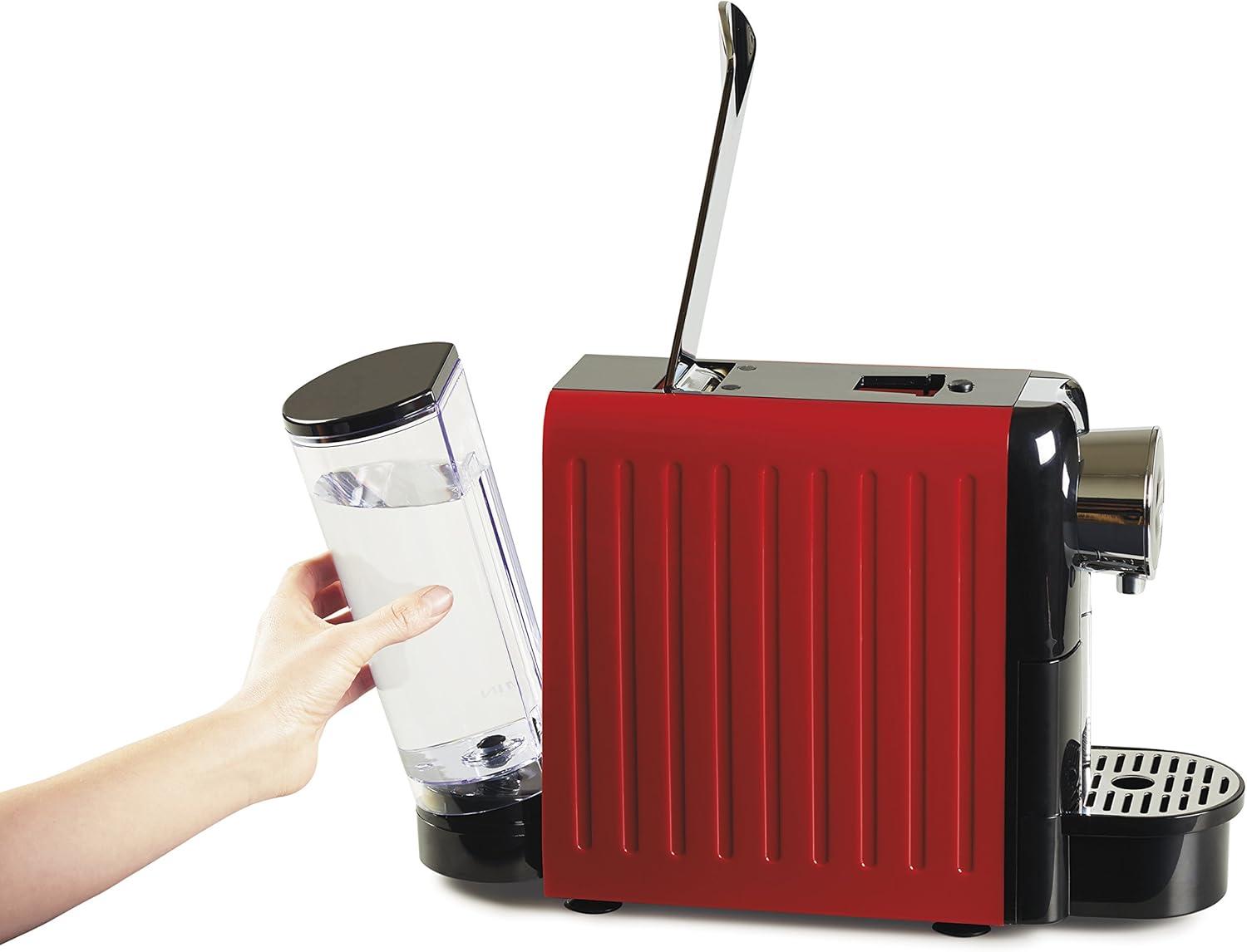 image:imageHamilton Beach Espresso Machine Compatible with Nespresso Pods Single Serve Coffee Maker Powerful Italian 19 Bar Pump 22 oz Water Reservoir Custom Cup Size Holds 13 Capsules Black 40726Red
