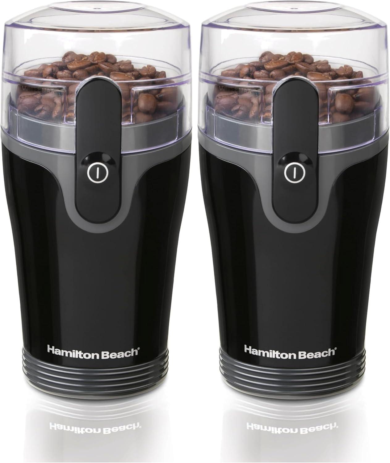 image:imageHamilton Beach Fresh Grind Electric Coffee Grinder for Beans Spices and More Stainless Steel Blades Removable Chamber Makes up to 12 Cups WhiteBlack