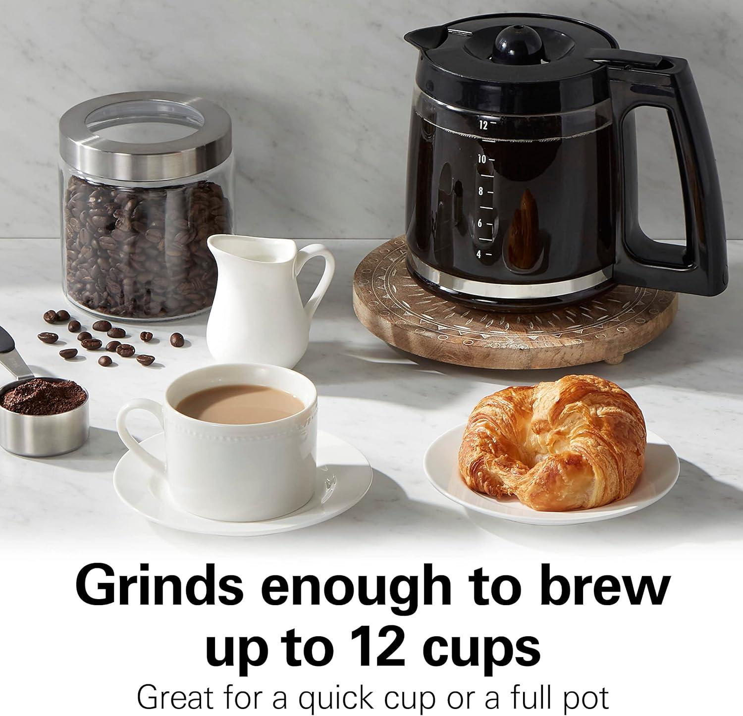 image:imageHamilton Beach Fresh Grind Electric Coffee Grinder for Beans Spices and More Stainless Steel Blades Removable Chamber Makes up to 12 Cups WhiteWhite
