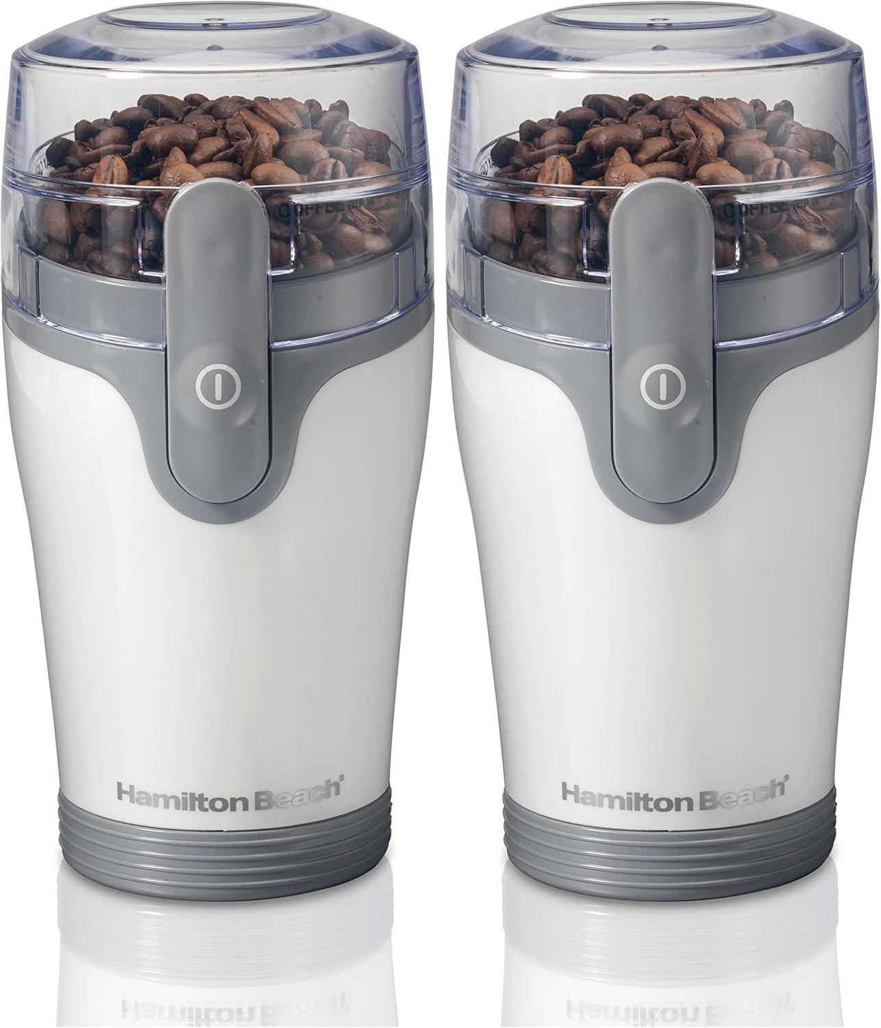 image:imageHamilton Beach Fresh Grind Electric Coffee Grinder for Beans Spices and More Stainless Steel Blades Removable Chamber Makes up to 12 Cups WhiteWhite