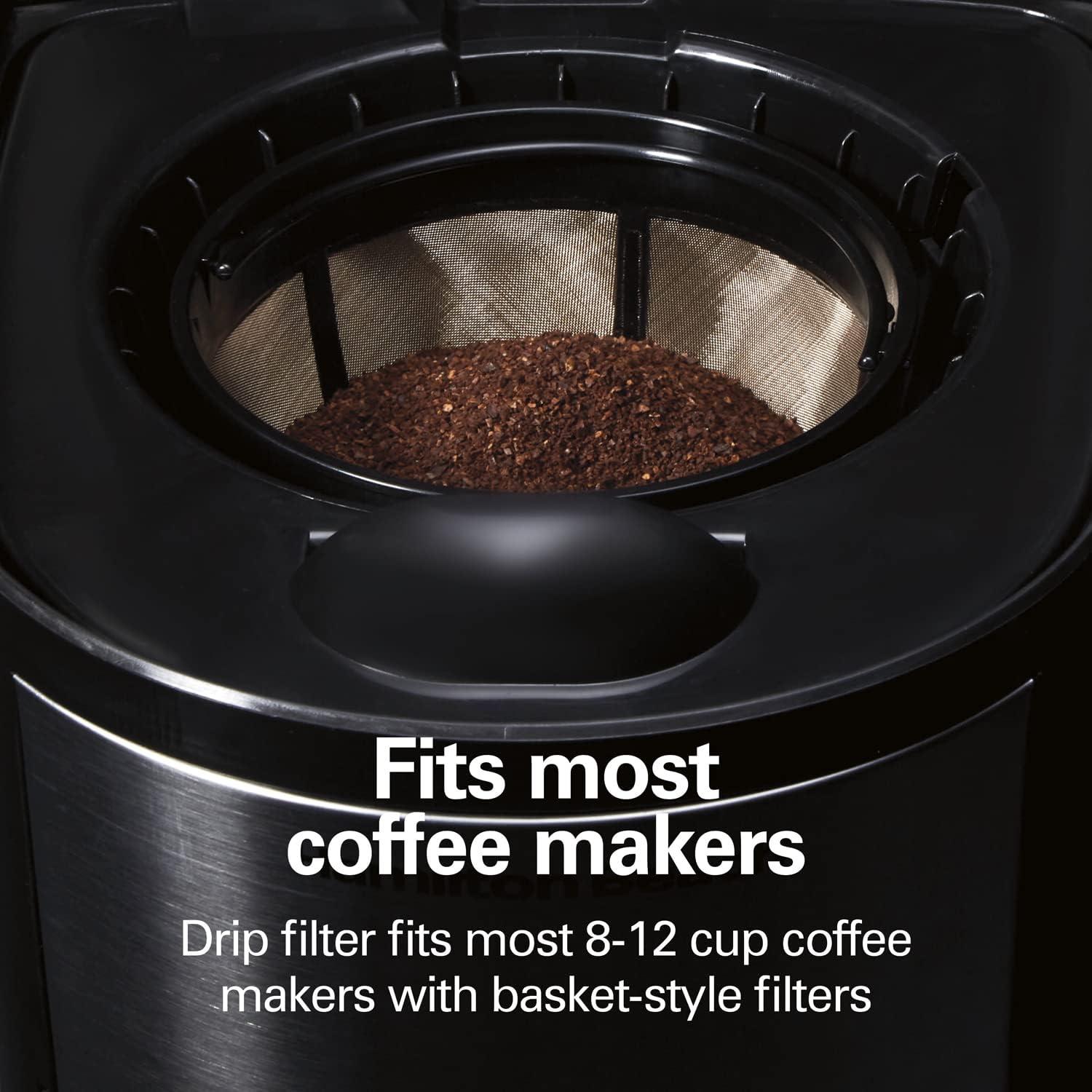 image:imageHamilton Beach Permanent Gold Filter Fits Most 8 to 12Cup Coffee Makers 80675R12Cup