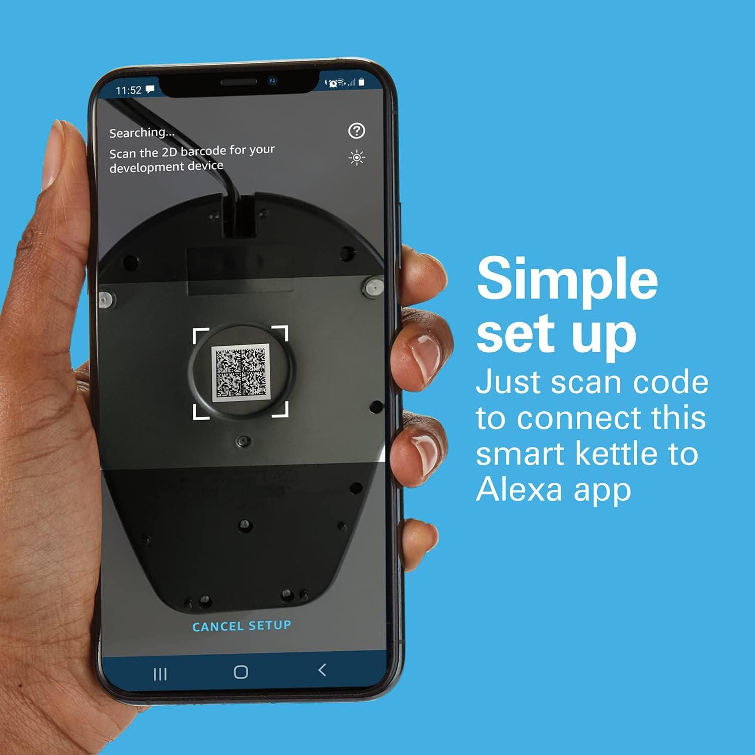 image:imageHamilton Beach Smart Electric Tea Kettle amp Water Boiler Works with Alexa 17 Liter Fast Boiling 1500 Watts Cordless Keep Warm AutoShutoff amp BoilDry Protection Stainless Steel 41036