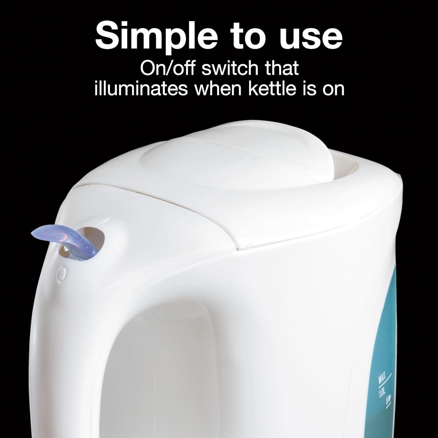 image:imageProctor Silex Electric Tea Kettle Water Boiler amp Heater AutoShutoff amp BoilDry Protection 1000 Watts for Fast Boiling 1 Liter WhiteWhite