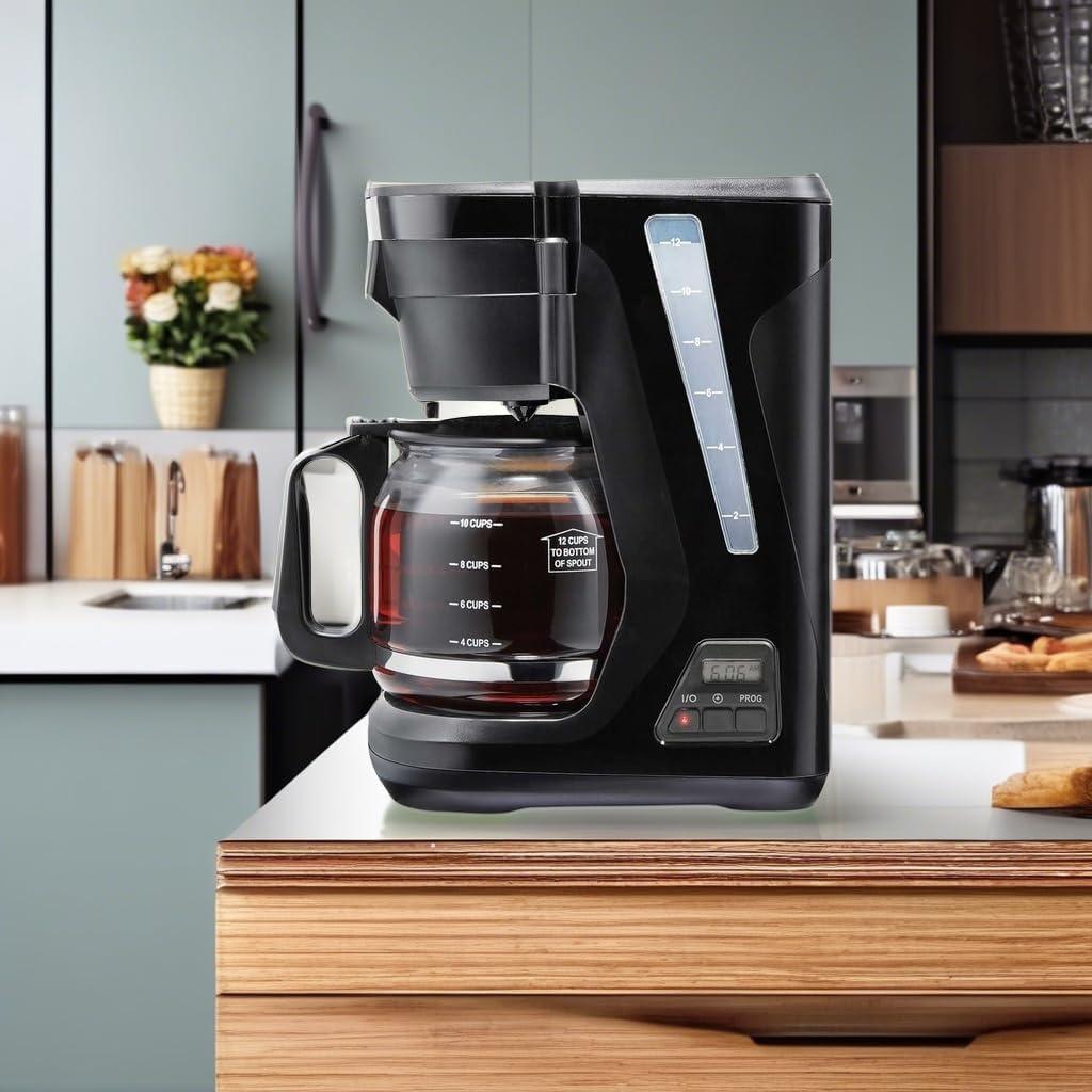 image:imageProctor Silex FrontFill Drip Coffee Maker Digital amp Programmable 12 Cup Glass Carafe Black and Silver 43685PSCompact