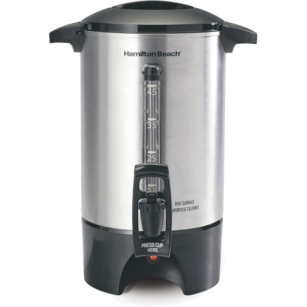 image:imageHamilton Beach 45 Cup Coffee Urn and Hot Beverage Dispenser Silver 40519