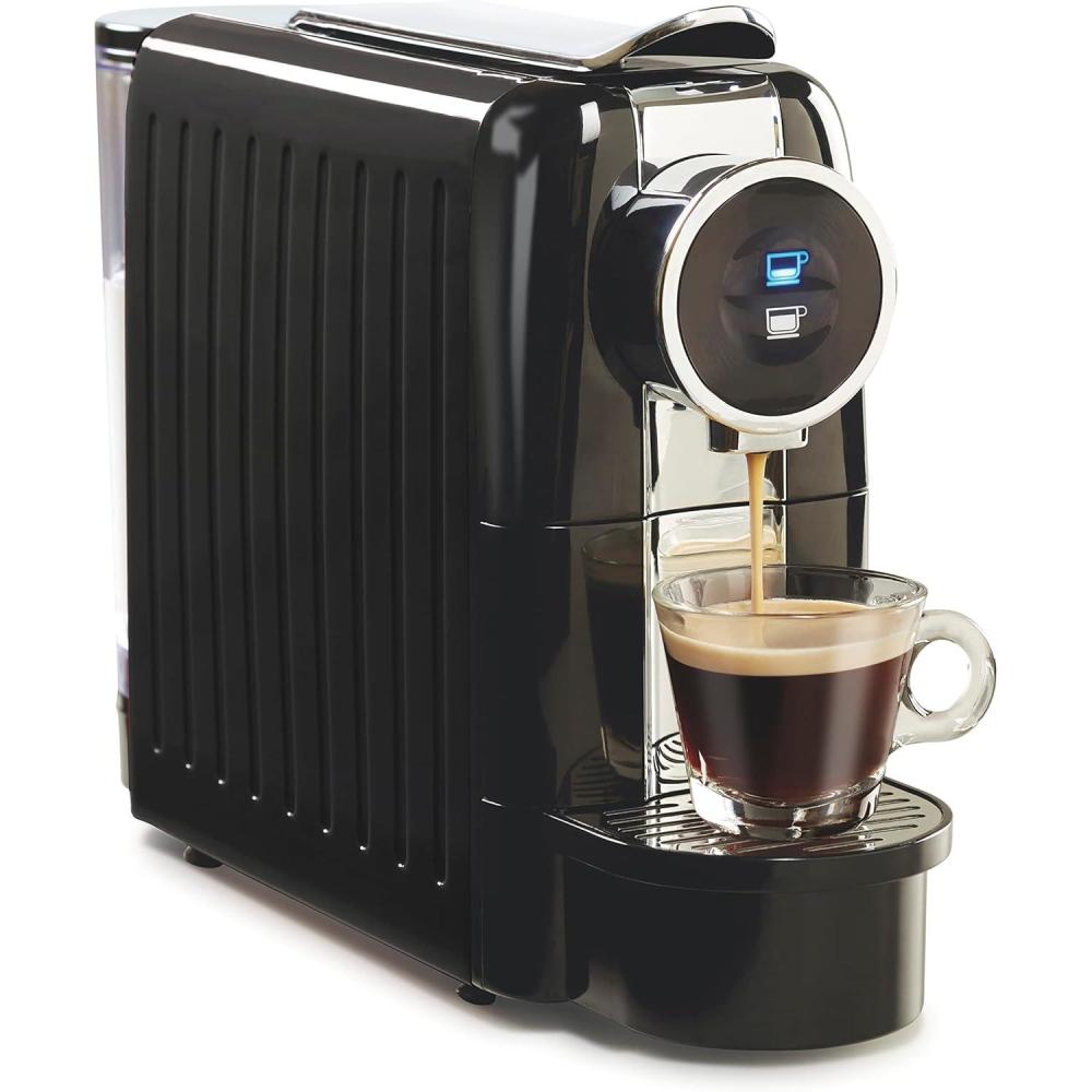 image:imageHamilton Beach Espresso Machine Compatible with Nespresso Pods Single Serve Coffee Maker Powerful Italian 19 Bar Pump 22 oz Water Reservoir Custom Cup Size Holds 13 Capsules Black 40726Black