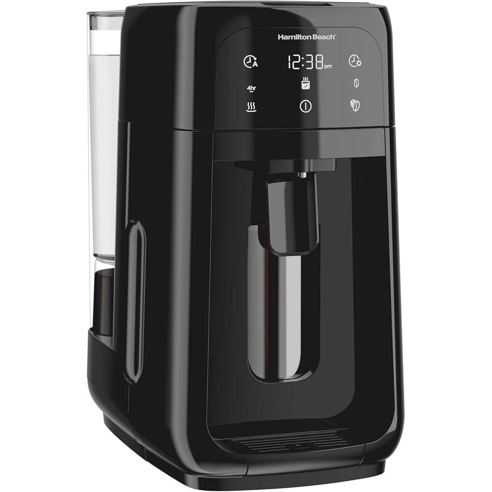 image:imageHamilton Beach One Press Programmable Dispensing Drip Coffee Maker with 12 Cup Internal Brew Pot Removable Water Reservoir Black Next Gen 47600