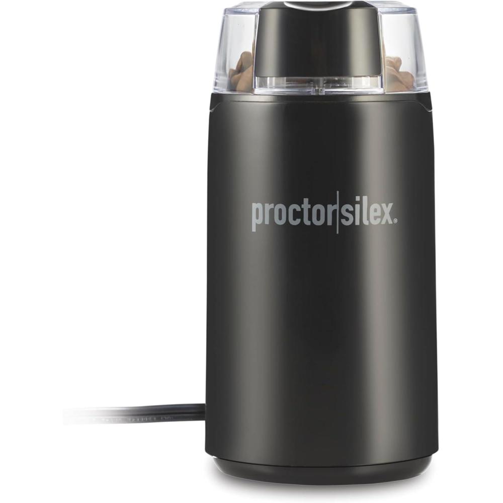 image:imageProctor Silex Electric Coffee Grinder for Beans Spices and More Stainless Steel Blades Makes upto 12 Cups BlackBlack