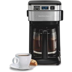 image:imageHamilton Beach 12 Cup Programmable Coffee Maker FrontFill Drip Coffee Maker