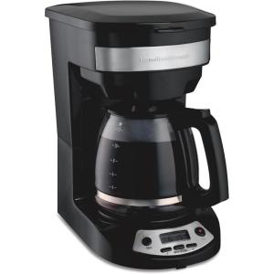 image:imageHamilton Beach 12 Cup Programmable Drip Coffee Maker Machine Regular amp Bold Brew Options Auto Pause and Pour Glass Carafe Black Stainless 46293JBlack with Stainless Accents
