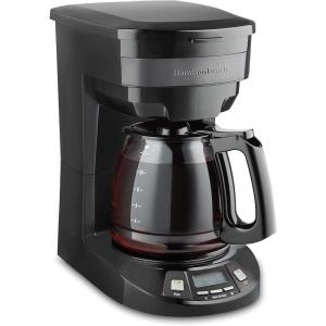 image:imageHamilton Beach 12 Cup Programmable Drip Coffee Maker Machine Regular amp Bold Brew Options Auto Pause and Pour Glass Carafe Black Stainless 46293JBlack Stainless