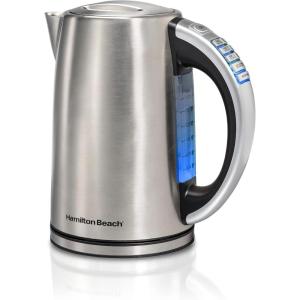 image:imageHamilton Beach 17 Liter Temperature Control Electric Kettle Water Boiler amp Heater Fast Boiling 1500 Watts BPA Free Cordless AutoShutoff and BoilDry Protection Stainless Steel 41020R18 Quarts