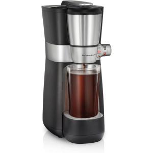 image:imageHamilton Beach Convenient Craft Rapid Cold Brew amp Hot Coffee Maker Single Serve Ground Coffee Brewer 16 oz capacity Black 42501Black