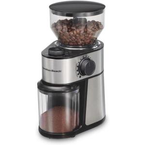 image:imageHamilton Beach Electric Burr Coffee Grinder with Large 16oz Hopper amp 18 Settings For 214 Cups Stainless Steel 8038516oz