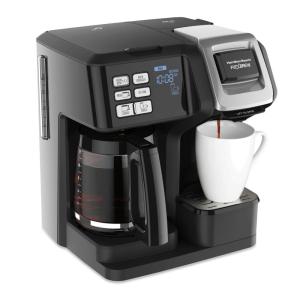 image:imageHamilton Beach FlexBrew Trio 2Way Coffee Maker Compatible with KCup Pods or Grounds Combo Single Serve amp Full 12c Pot BlackBlack