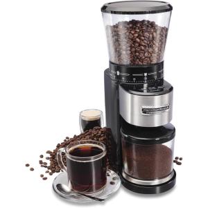 image:imageHamilton Beach Professional Hamilton Beach Professional Stainless Steel Conical Burr Digital Coffee Grinder 39 Adjustable Grind Settings Black 80405