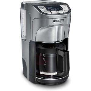 image:imageHamilton Beach Professional Programmable Drip Coffee Maker 12 Cup Capacity Ergonomic Carafe 60oz Removable Reservoir120 volts Brushed Metal 49500