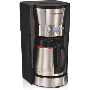 image:imageHamilton Beach Programmable Coffee Maker with 10 Cup Thermal Carafe 3 Brewing Options Auto Shutoff amp Pause and Pour Stainless Steel 46899RBlack