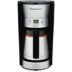 image:imageHamilton Beach Programmable Coffee Maker with 10 Cup Thermal Carafe 3 Brewing Options Auto Shutoff amp Pause and Pour Stainless Steel 46899RStainless Steel