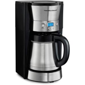 image:imageHamilton Beach Programmable Coffee Maker with 10 Cup Thermal Carafe 3 Brewing Options Auto Shutoff amp Pause and Pour Stainless Steel 46899RStainless Steel  New for 2023