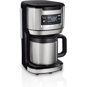 image:imageHamilton Beach Programmable FrontFill Coffee Maker with Thermal Carafe 46391 12 Cup Capacity Black and Stainless