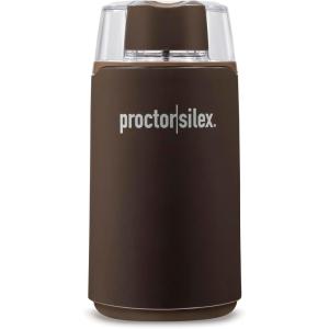 image:imageProctor Silex Electric Coffee Grinder for Beans Spices and More Stainless Steel Blades Makes upto 12 Cups BlackBrown