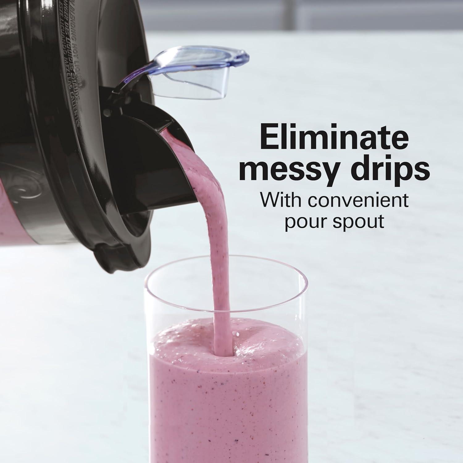 image:imageHamilton Beach Wave Crusher Blender For Smoothies With 40 Oz Glass Jar and 14 Functions Ice Sabre Blades amp 700 Watts for Consistently Smooth Results Black Stainless Steel 54221Stainless Steel