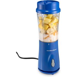 image:imageHamilton Beach Portable Blender for Shakes and Smoothies 14 Oz BPA Free Travel Cup amp Lid Durable Stainless Steel Blades Personal Smoothie Blender Blue 51132GBlue