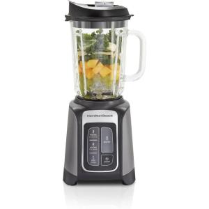 image:imageHamilton Beach PowerMax ProfessionalPerformance Blender for Shakes and Smoothies Puree and Ice Crush 48oz BPAFree Glass Jar 1680 Peak Watts Stainless Steel Blades Silver 58600J