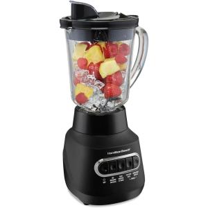 image:imageHamilton Beach Wave Action Blender for Smoothies Stainless Steel Ice Sabre Blades 40oz Glass Jar 800 Watts Quiet Design Black 5817540 oz Glass Jar
